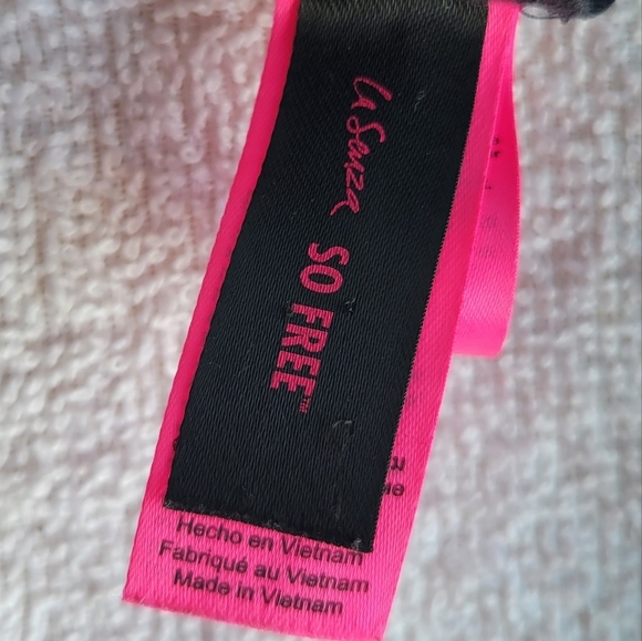 La Senza So Free Black and Purple/Magenta Lacey Underwire Bra Adjustable Straps - Picture 8 of 12